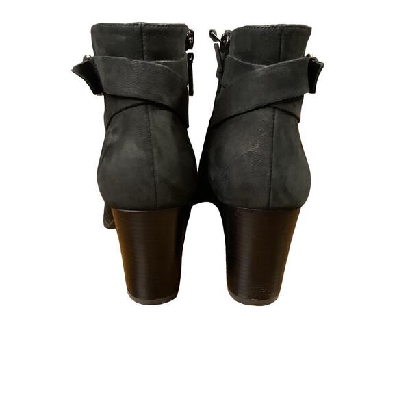 Cole Haan Womens Rhinecliff chunky Ankle Boots 9B  Black leather boot Block Heel - Picture 5 of 12